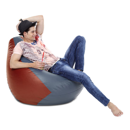 Classic - Leatherette Bean Bag With Fillers - XXXL