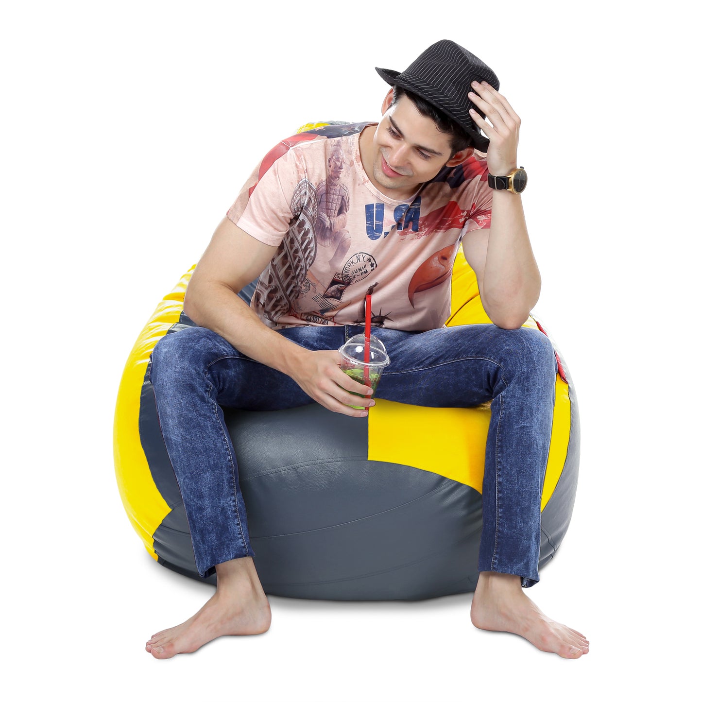 Classic - Leatherette Bean Bag With Fillers - XXXL