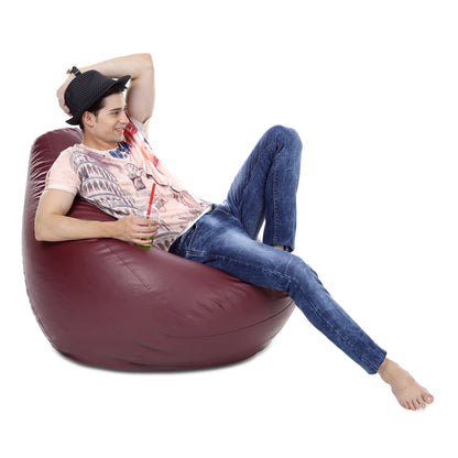 Classic - Leatherette Bean Bag With Fillers - XXXL