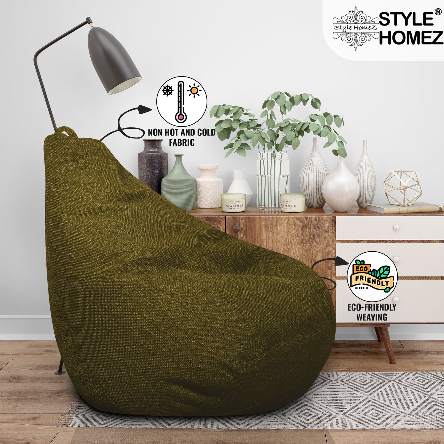 Organix - Jute Fabric Bean Bag With Fillers - XXXL