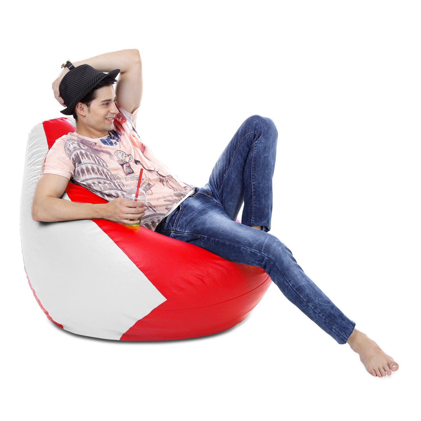 Classic - Leatherette Bean Bag With Fillers - XXXL
