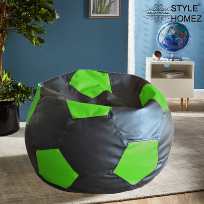 Leatherette Football Bean Bag With Fillers - XXL