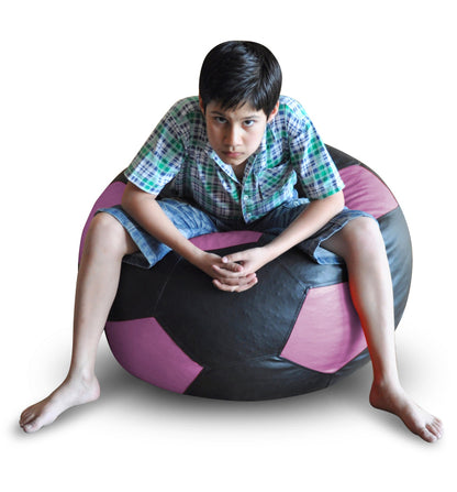 Leatherette Football Bean Bag With Fillers - XXL