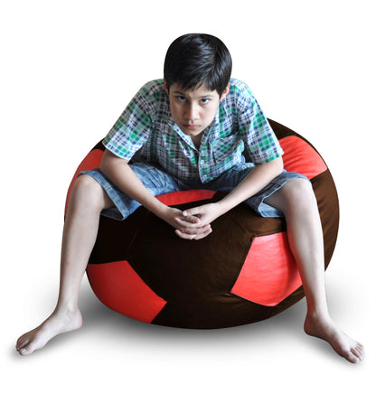 Leatherette Football Bean Bag With Fillers - XXL