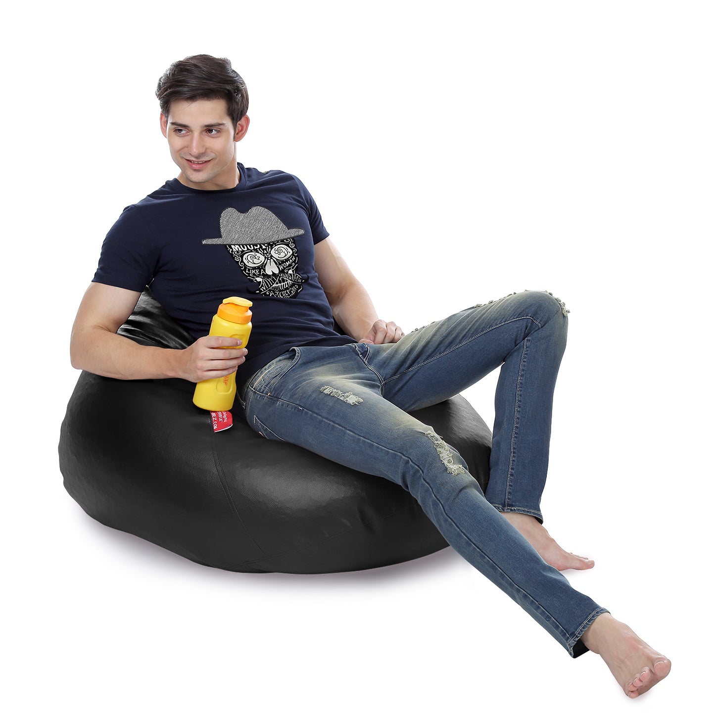 HumBug - Leatherette Bean Bag With Fillers - XL
