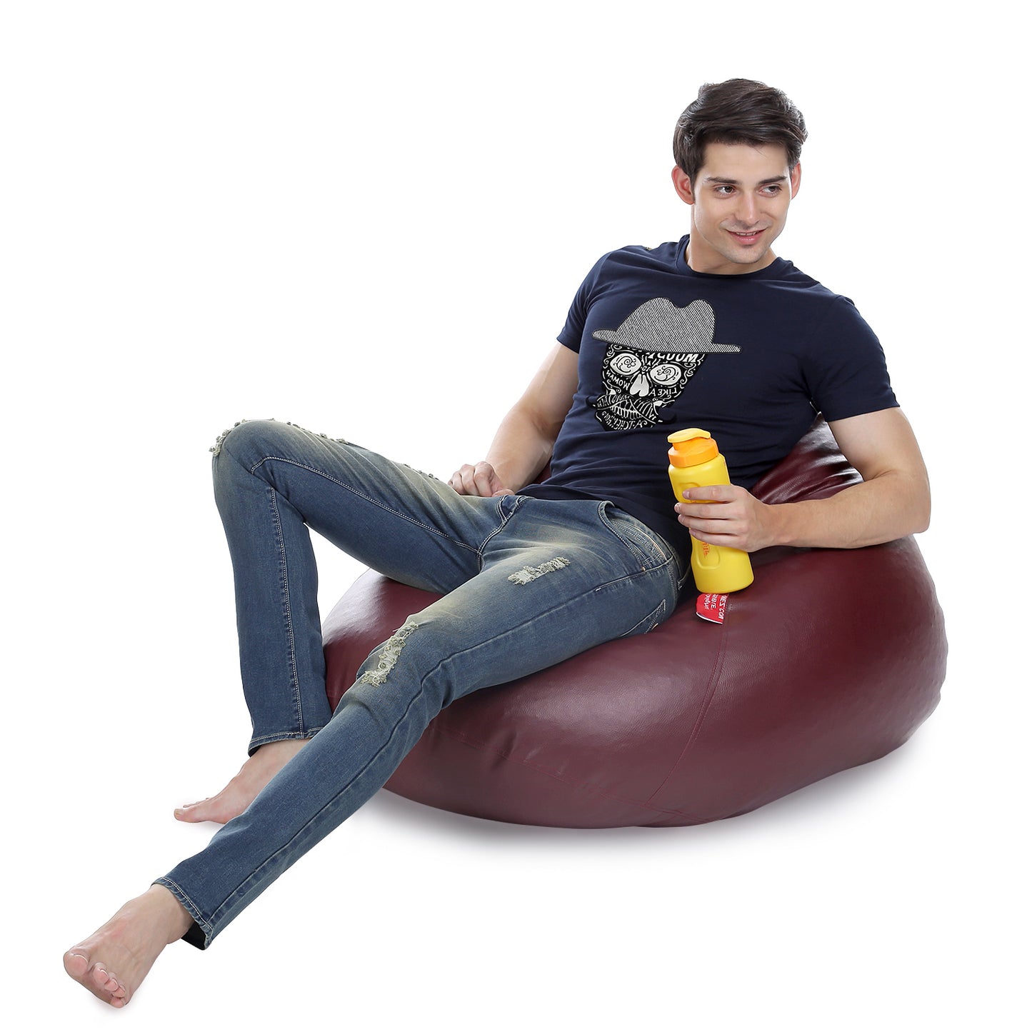 HumBug - Leatherette Bean Bag With Fillers - XL