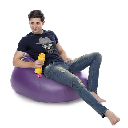 HumBug - Leatherette Bean Bag With Fillers - XL