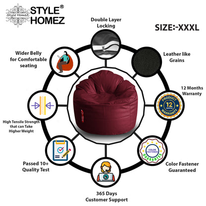 Printed - Bean Bag Rocker With Fillers - XXXL