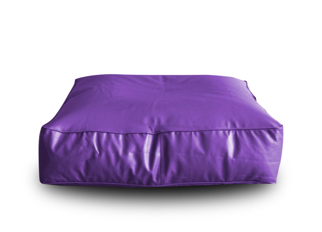 XL Floor Cushion With Beans - Square - Purple