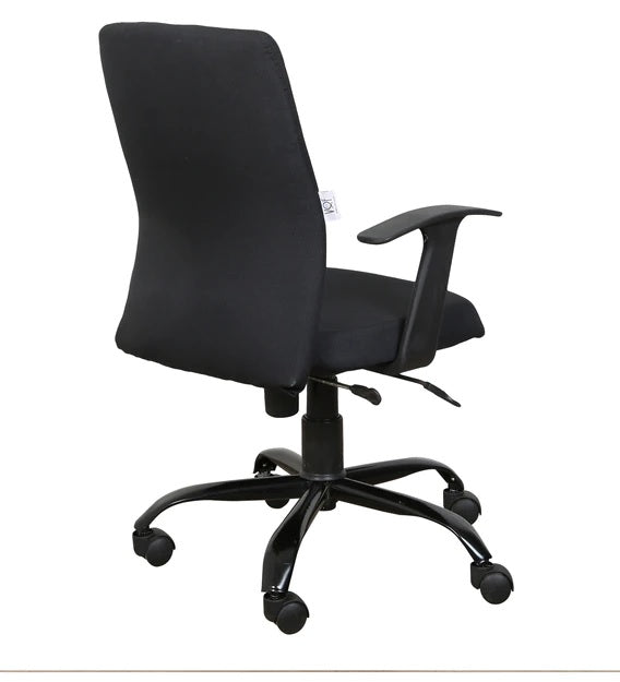 Cuba - Medium Back Ergonomic Chair for Work from Home & Office - Black