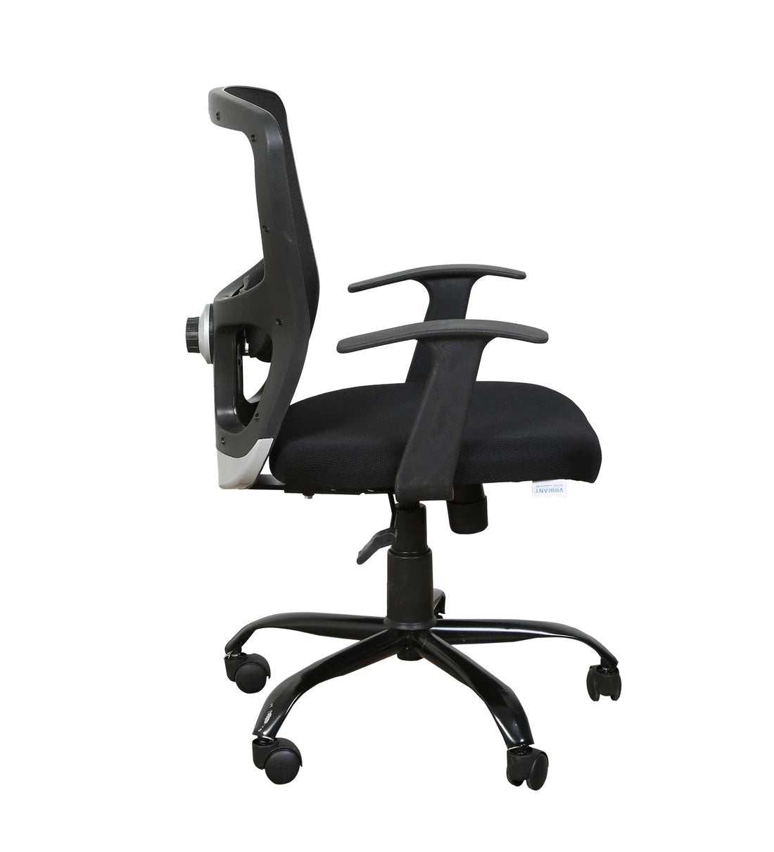 Carver - Medium Back Ergonomic Chair for Work from Home & Office - Black