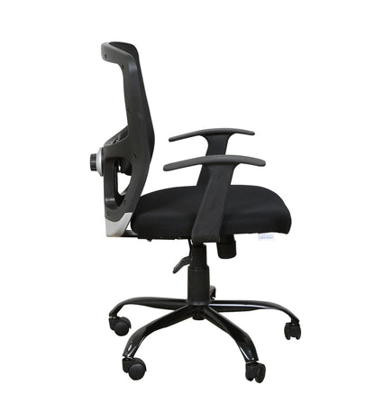 Carver - Medium Back Ergonomic Chair for Work from Home & Office - Black