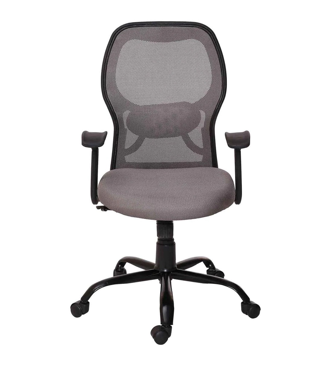 Schuller - Medium Back Ergonomic Chair for Work from Home & Office - Grey