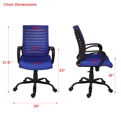 Classic - Ergonomic Chair for Work from Home & Office - Blue