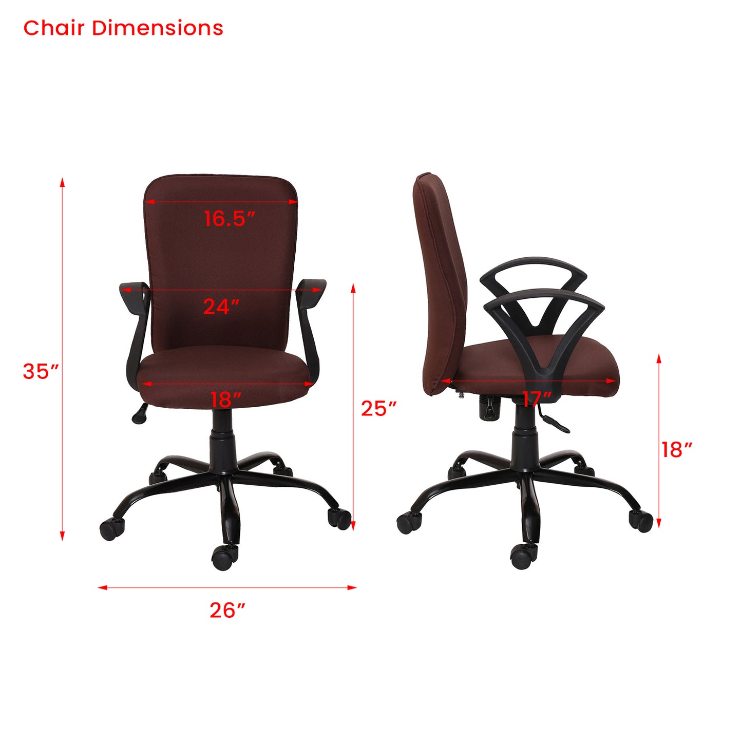 Lego Ergonomic Chair For Work From Home & Office - Brown
